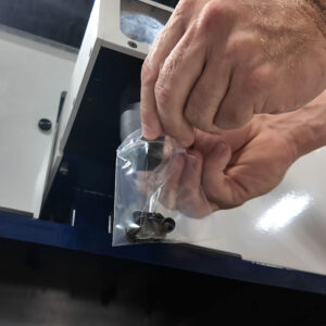 Screw Presenter bagging output area